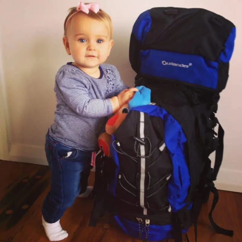 Packing for travelling with a baby
