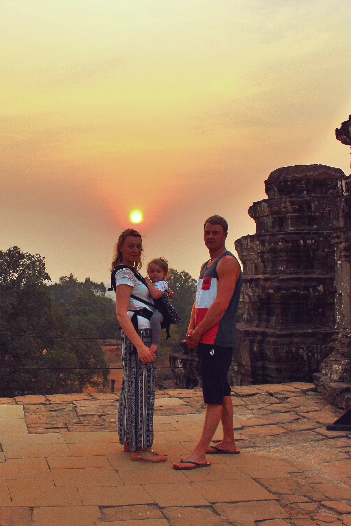 siam reap with a baby