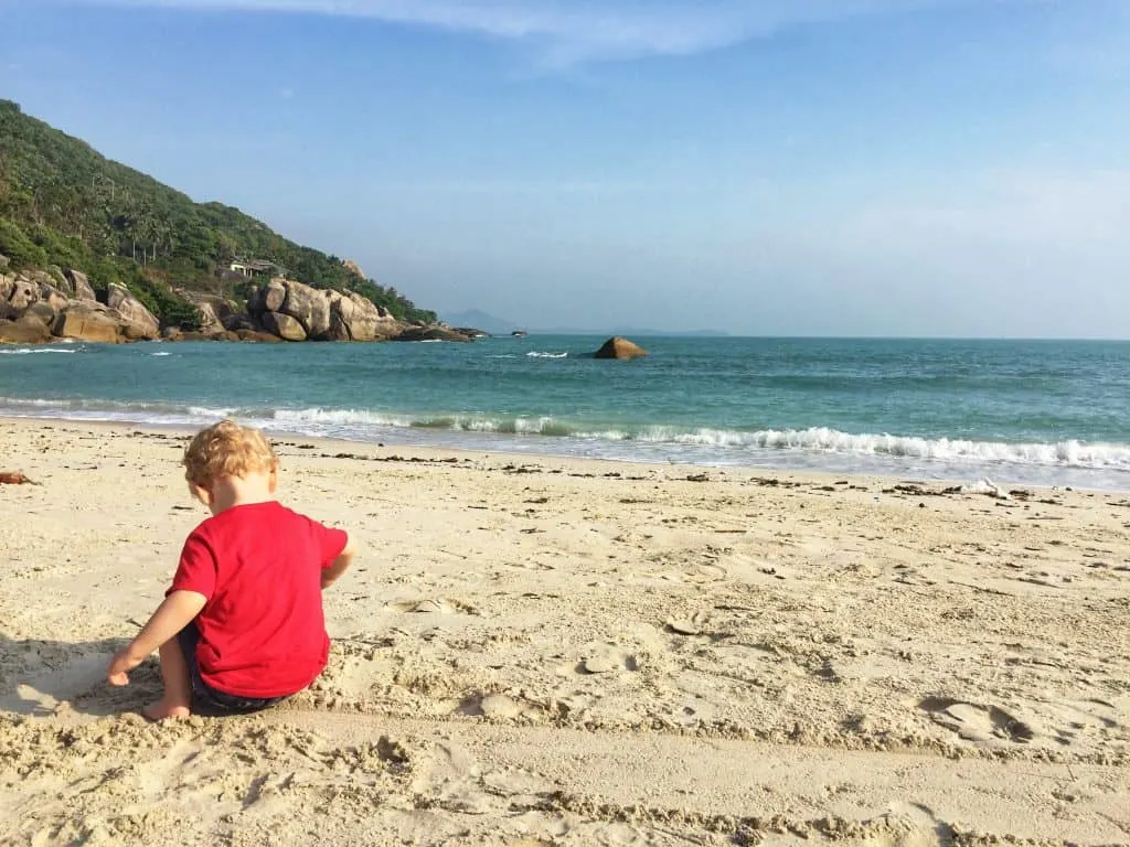 Crystal Bay Beach - Family travel in Koh Samui Thailand