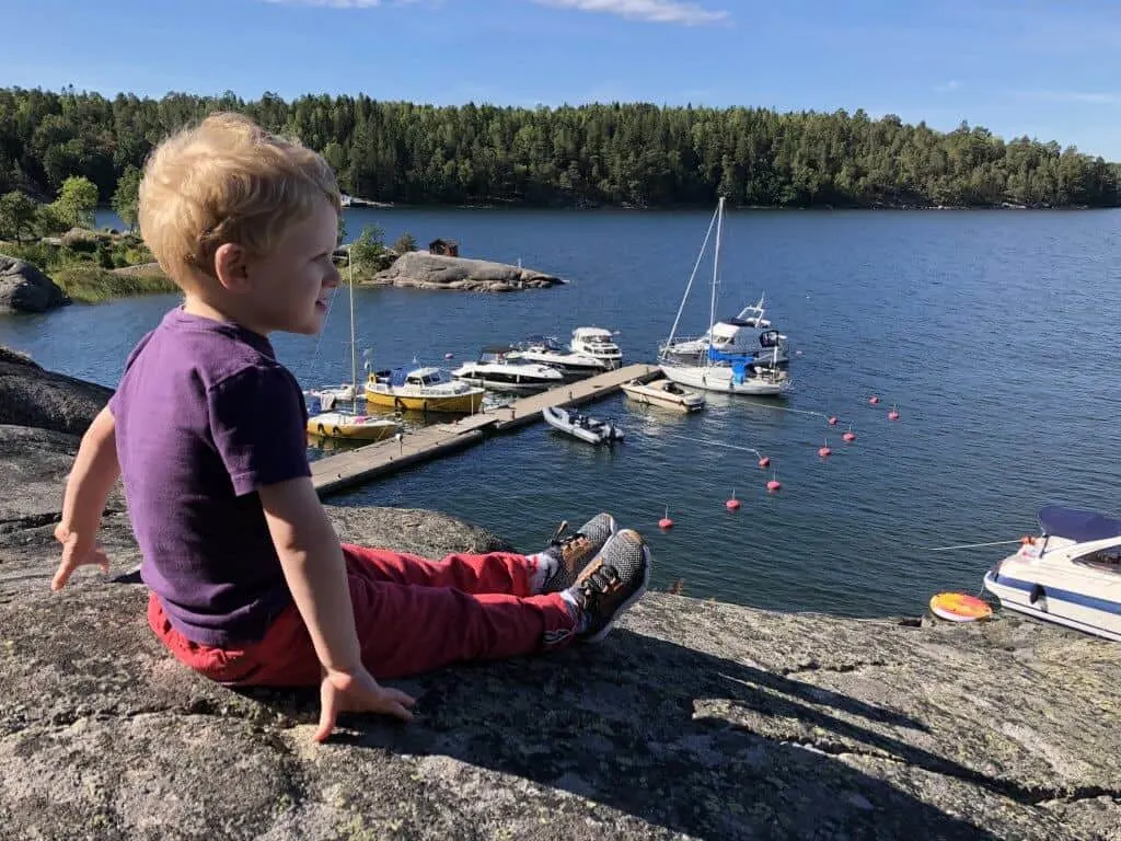 Stockholm and Grinda Island with a toddler
