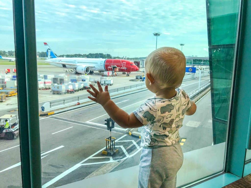 flying with a baby or toddler 