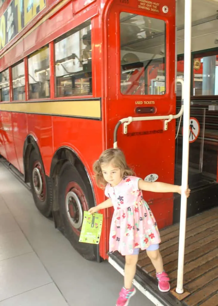 London Transport Museum with Kids Bus