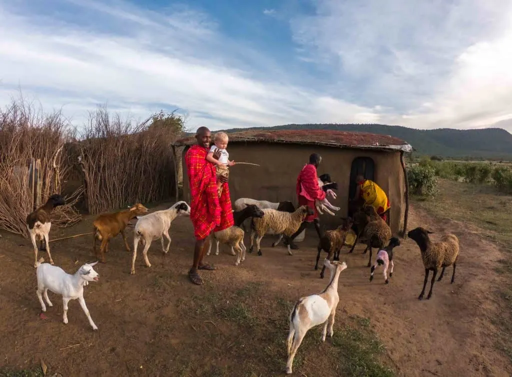Maasai mara with kids 
