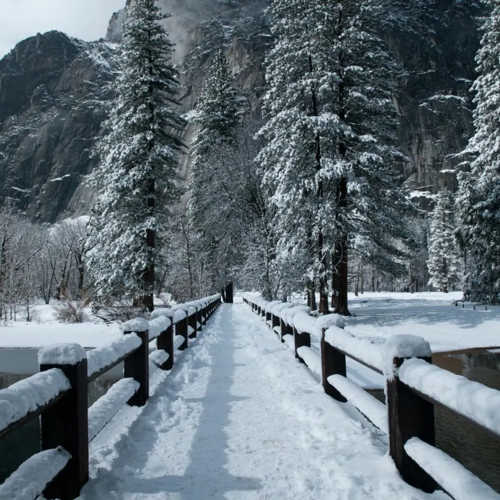 Winter Hikes Yosemite national park 