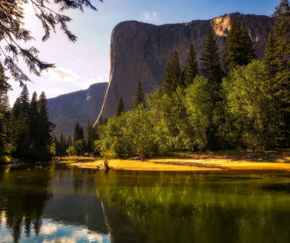 yosemite falls in august