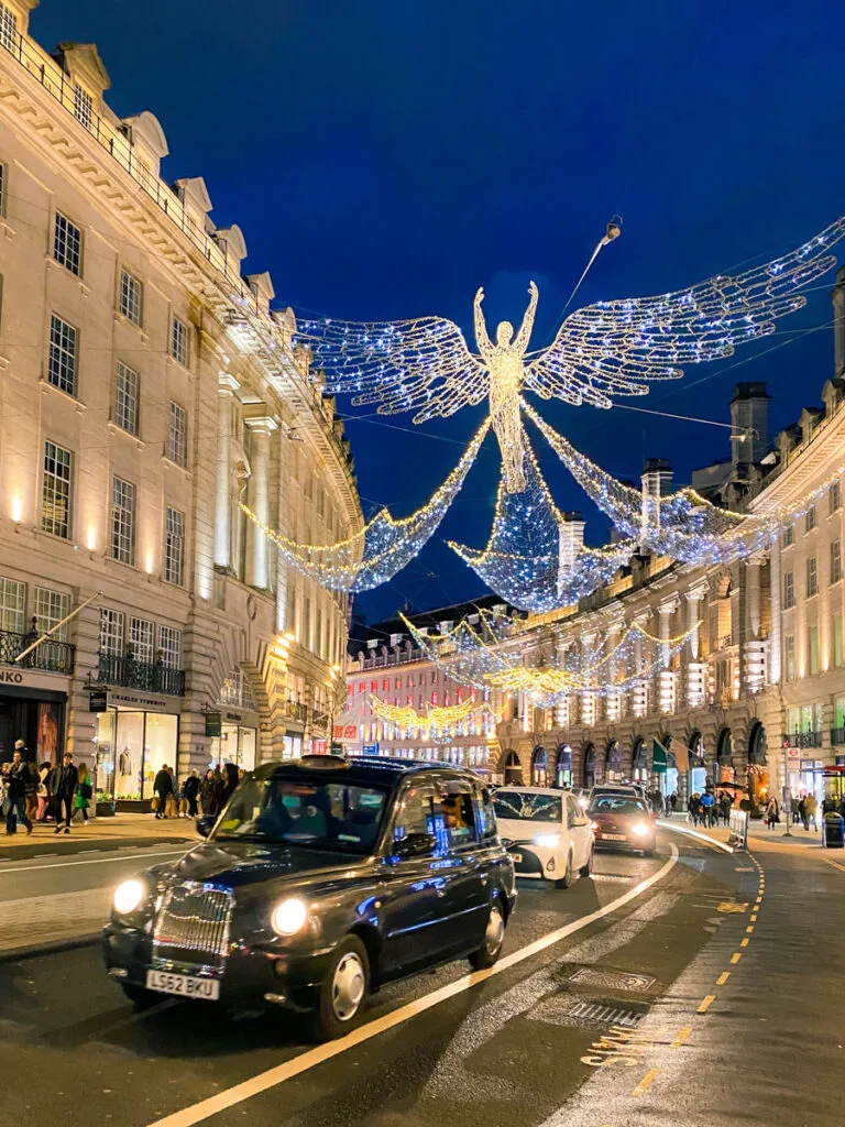 christmas light trails