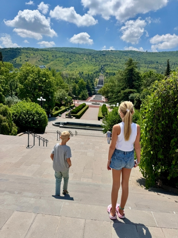 vake park in tbilsi with kids 