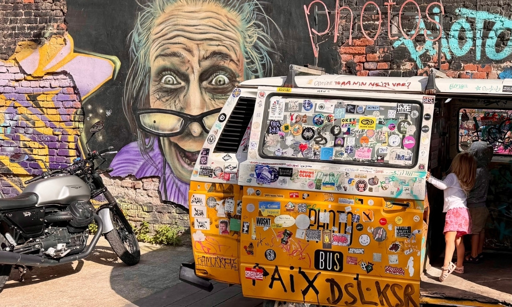 Visiting Fabrika in Tbilisi 