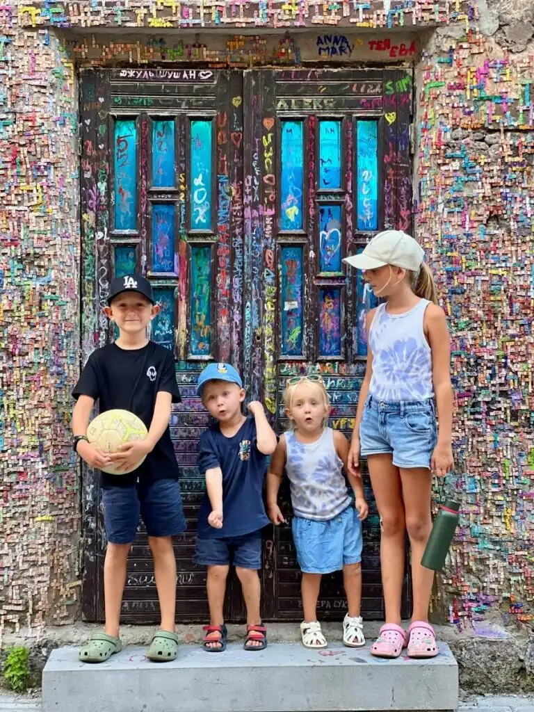 wall of names in armenia gyumri 
