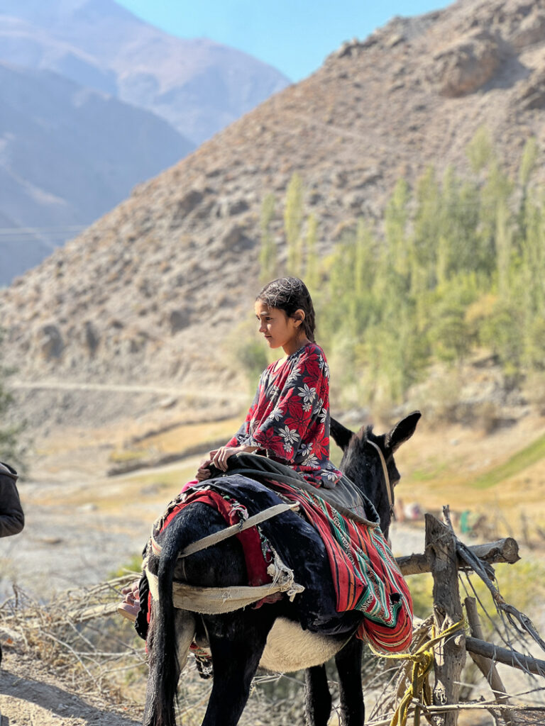 local children in Seven Lakes Tajikistan